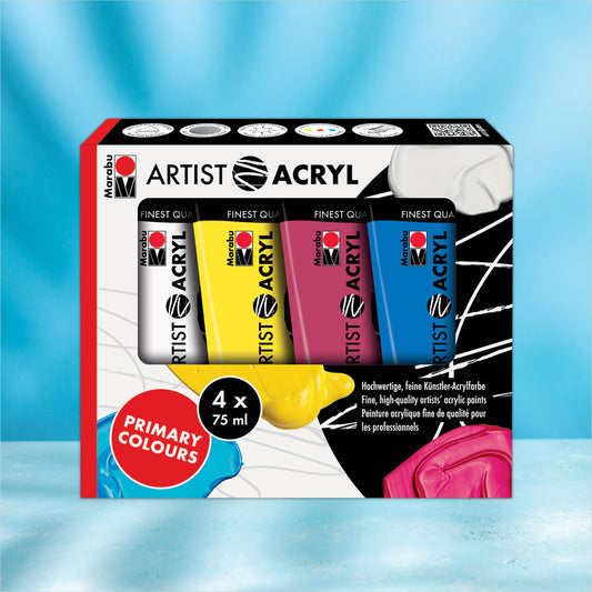 Marabu Artists Primary Colours Set 4x75ml