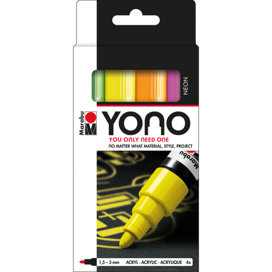 Marabu Yono Marker Neon Set of 4