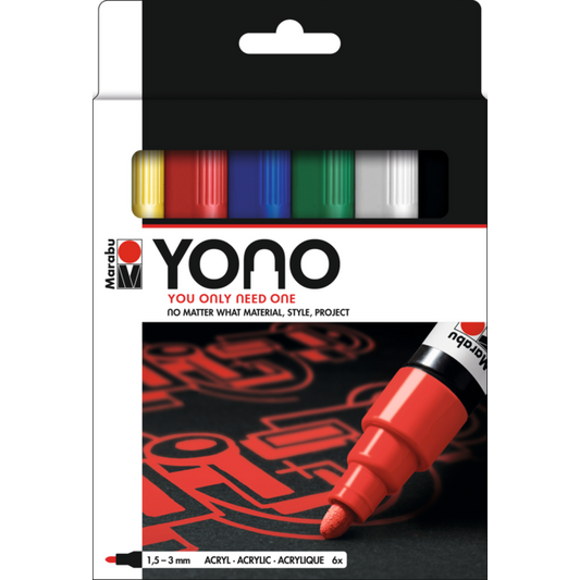 Marabu Yono Marker Assorted Set of 6