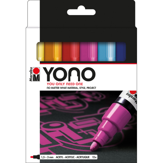 Marabu Yono Marker Assorted Set of 12