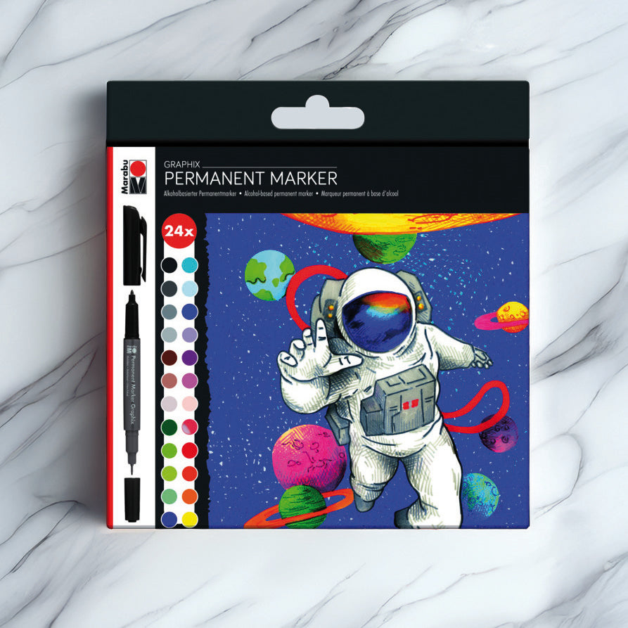 Marabu Permanent Markers Set of 24