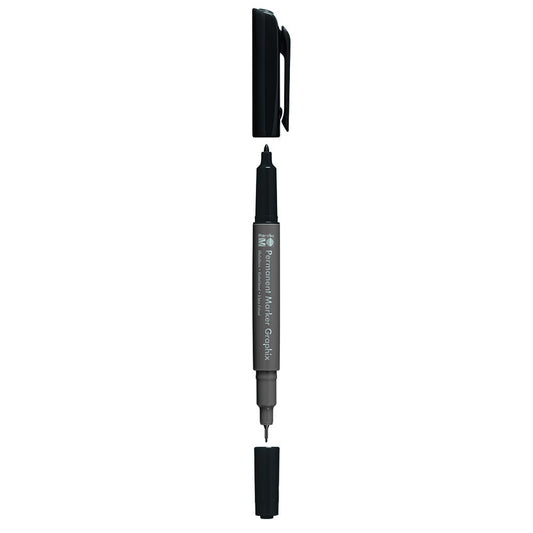Marabu Graphix Black Double Ended Permanent Marker
