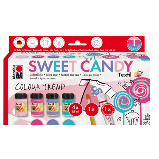 Marabu Textil Sweet Candy Set 6 Assorted