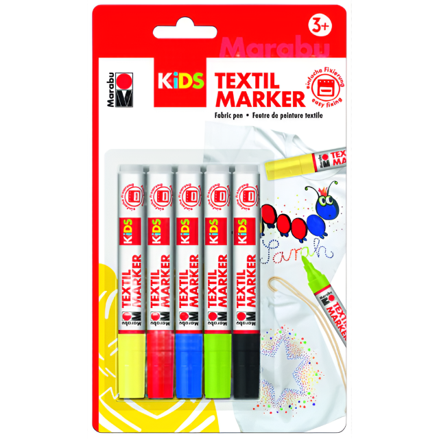 Marabu Kids Textil Marker 5 Set