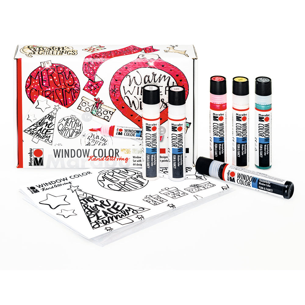 Marabu Window Color Handlettering Xmas Kit