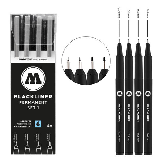 Molotow Blackliner 4-Pen Sets