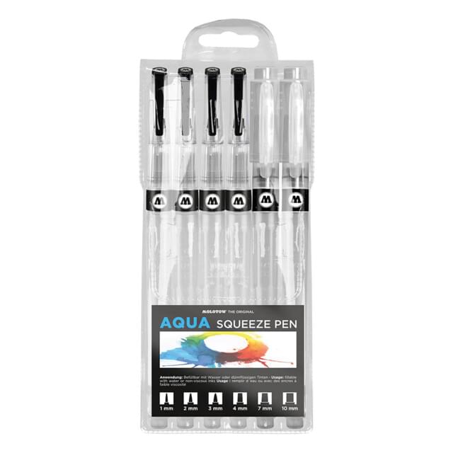 Molotow Aqua Squeeze Brush Pen Set