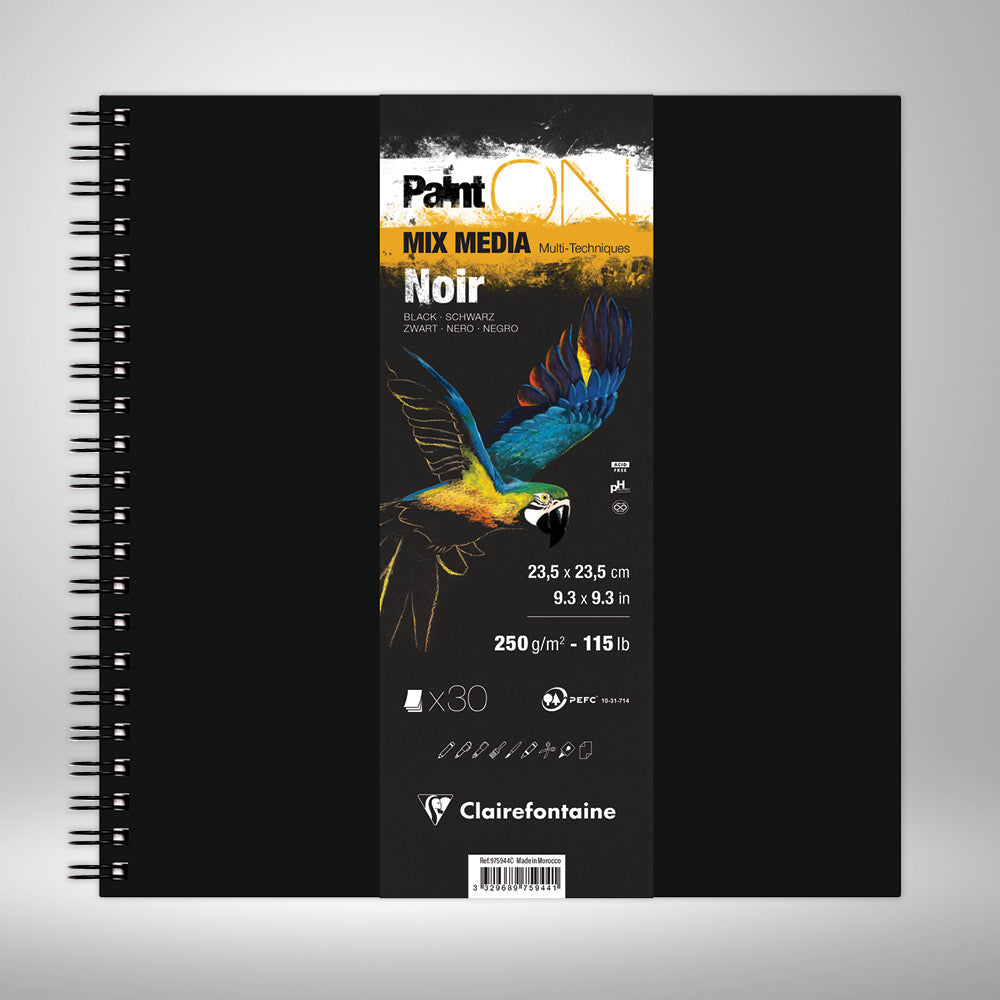 Clairefontaine Paint'On Black Hardcover Sketchbooks