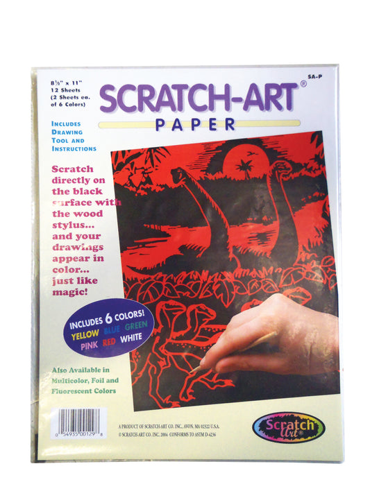 Scratch Art Multi-Colour Paper | Pack of 12