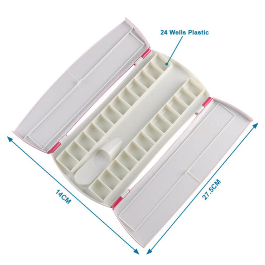 Folding 24-Well Plastic Palette