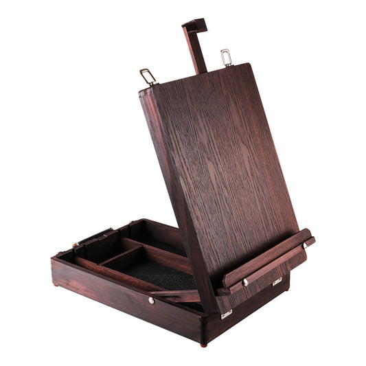 Sinoart Espresso Pinewood Table Box Easel