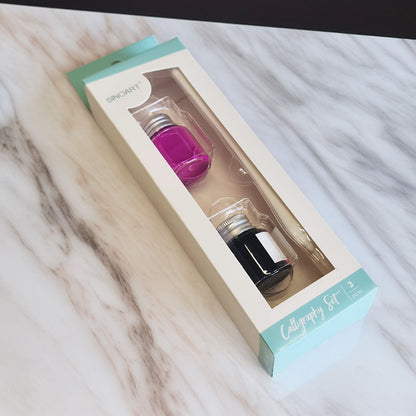 Glass Calligraphy Pen & Ink Set
