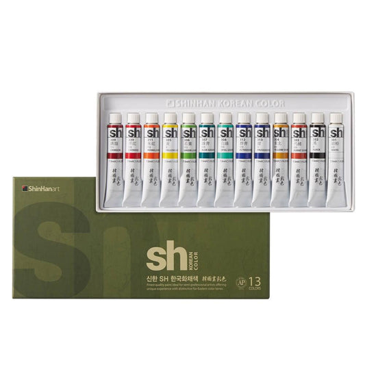 Shinhan Traditional Korean Colours 13 x 7.5ml Tubes