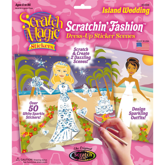 Scratchin' Fashion Dress-Up Scenes- Island Wedding