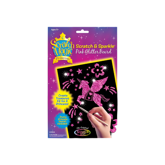 Scratch Magic Princess Pink Glitter Board