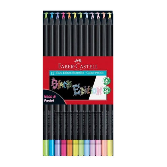 Faber Black Edition Neon/Pastel Pencils