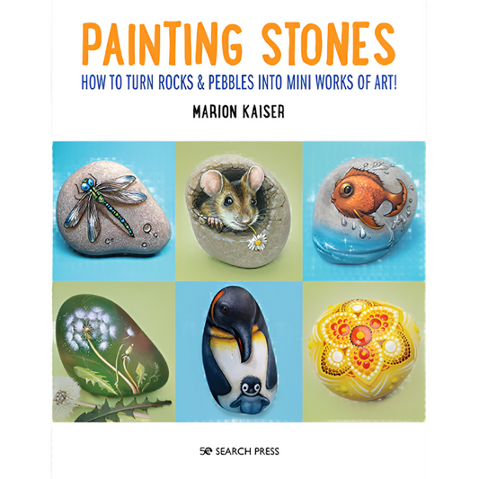 Learn stone painting with Marion Kaiser?Ãƒâ€¡Ãƒâ€“s guide. Step-by-step instructions to paint 20 designs like animals and mandalas on rocks and pebbles.