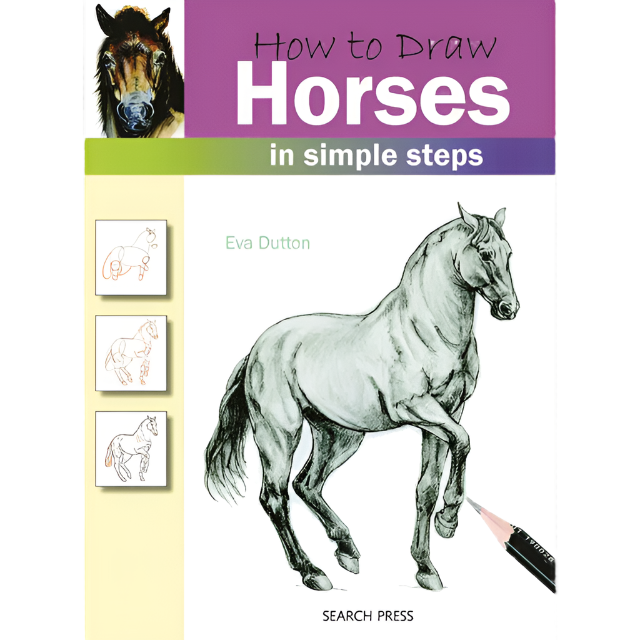 How to draw: horses by Eva Dutton.