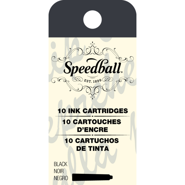 Speedball Ink Cartridges Black | Pack of 10