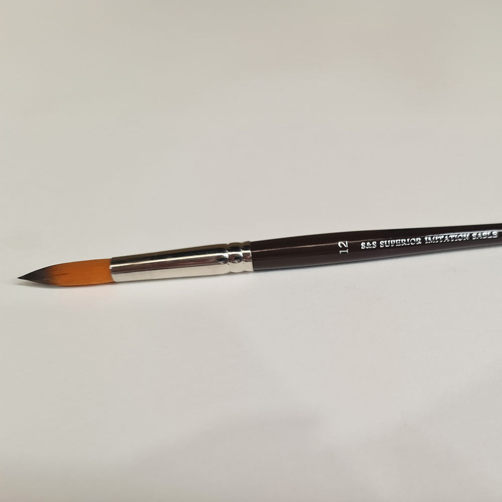 S&S Superior Round Imitation Sable Brushes