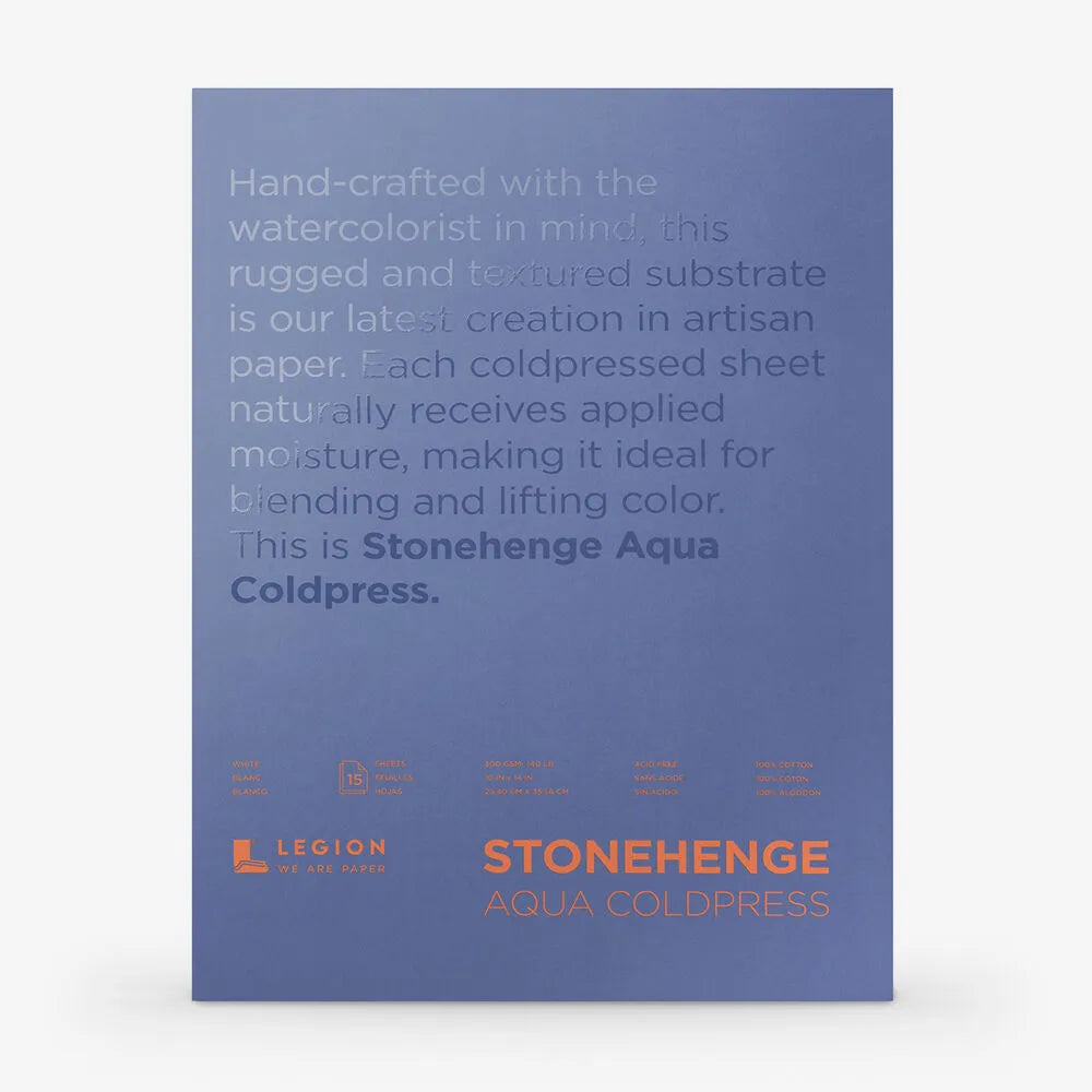 Stonehenge Aqua Blocks - Cold Press | Block of 15