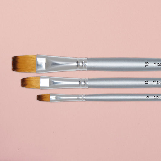 ShinHan Flat Artist Brush Set of 3