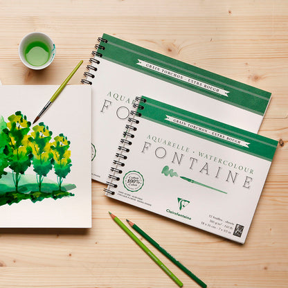Fontaine 100% Cotton Watercolour Paper | Torchon Spiral Pads