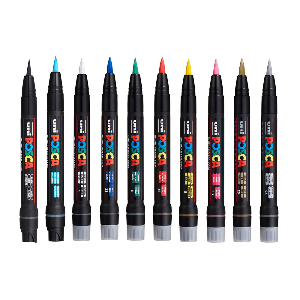 Posca Brush Tip Marker - Assorted Sets