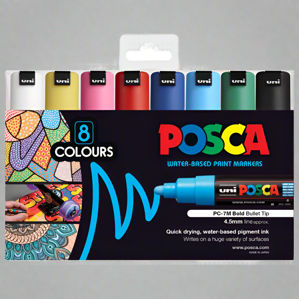 Posca Large Bullet Tip Markers 4.5mm - Assorted Sets