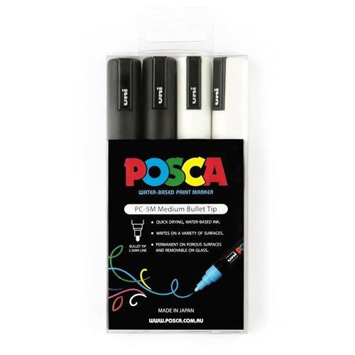 Posca Medium Bullet Tip Markers 2.5mm - Assorted Sets