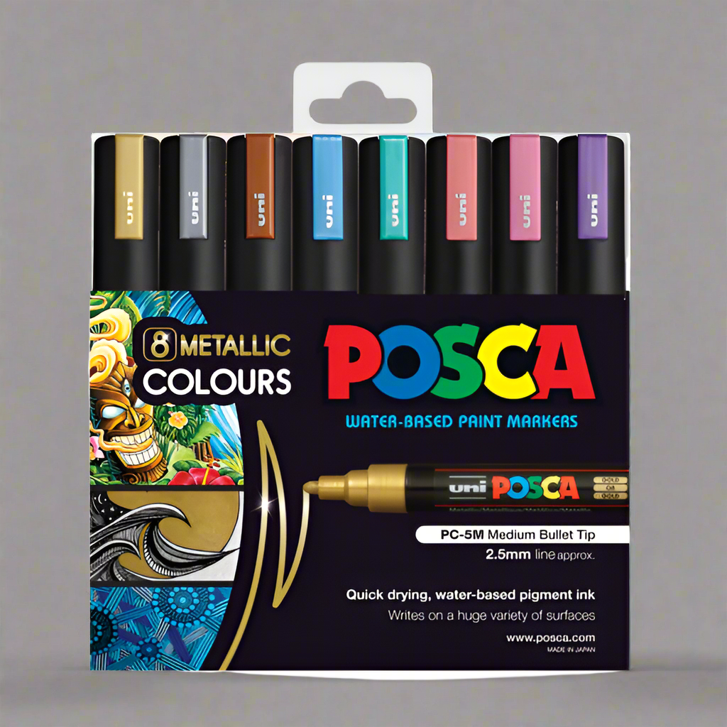 Posca Medium Bullet Tip Markers 2.5mm - Assorted Sets