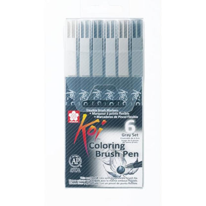 Sakura Koi Brush Marker Set of 6