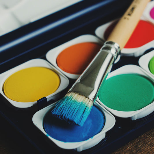 KUM Young Artist Flat Hog Bristle Brushes