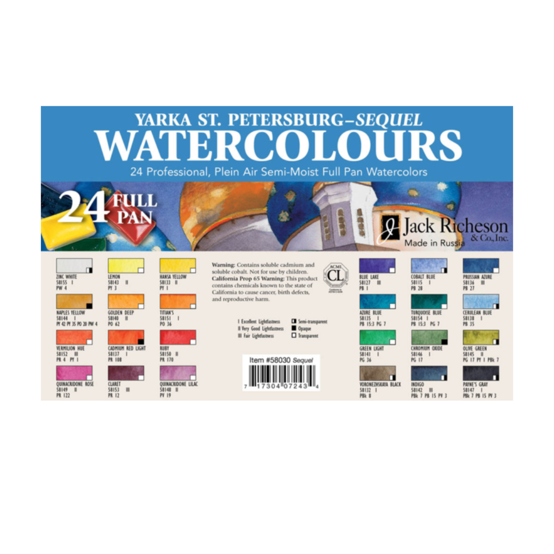 St. Petersburg Sequel Watercolour Set 24 Pans