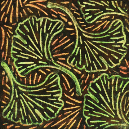 Rubbing Plate Pattern Pack of 6 - Leaves