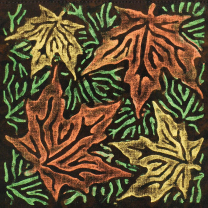 Rubbing Plate Pattern Pack of 6 - Leaves