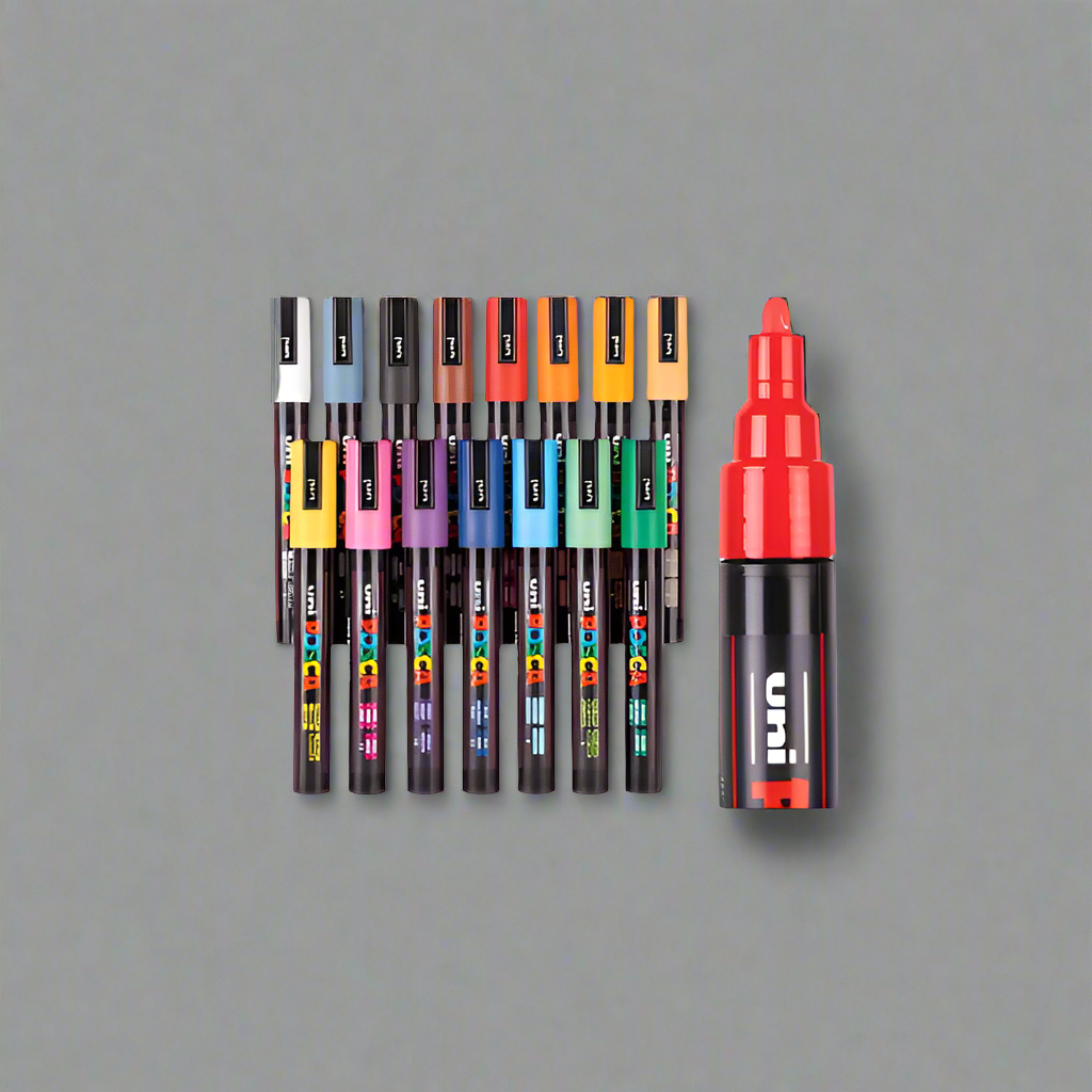 Posca Broad Chisel Tip Marker 8mm - Assorted Sets