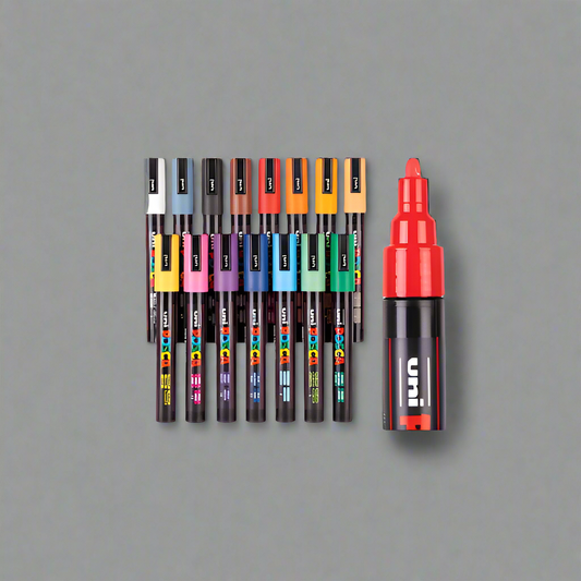 Posca Broad Chisel Tip Marker 8mm - Assorted Sets