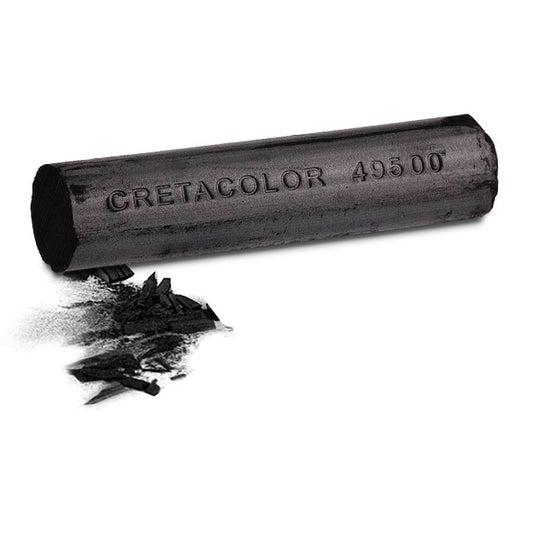 Cretacolor Chunky Charcoal - Soft and dense charcoal sticks available in boxes of 12 and 3 for bold drawing.